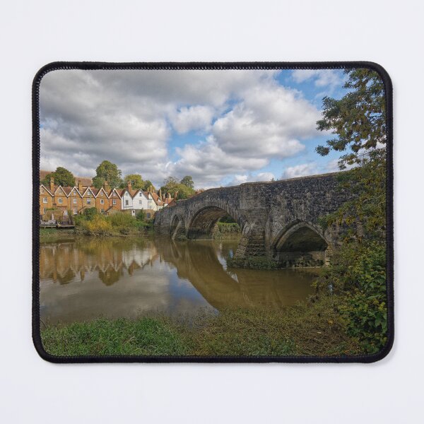 Item preview, The Bridge, Church and village on the river medway at Aylesford Kent England UK designed and sold by John Gilham - Landscape Photography.