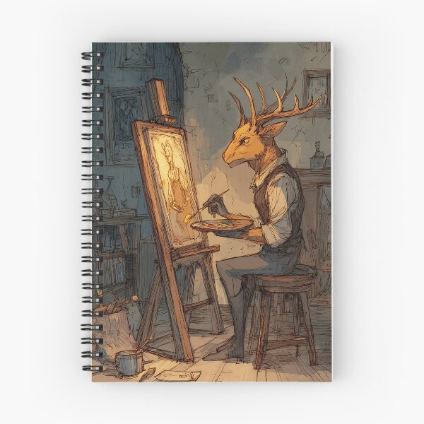 Item preview, Light Academia Aesthetic: Deer's Art Class designed and sold by bapupa.