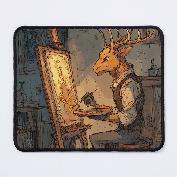 Item preview, Light Academia Aesthetic: Deer's Art Class designed and sold by bapupa.