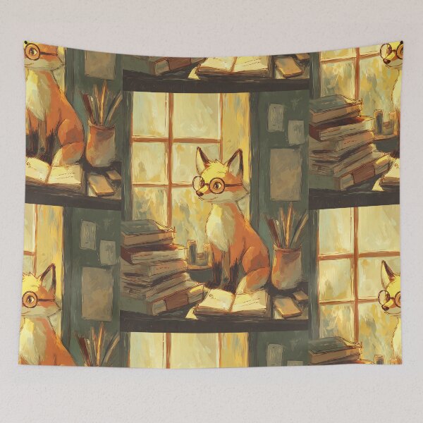 Item preview, Light Academia Aesthetic: Fox's Study Session designed and sold by bapupa.
