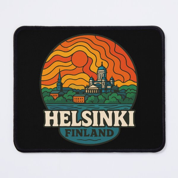 Item preview, Helsinki Finland Travel Trippy  designed and sold by TomFrontierArt.