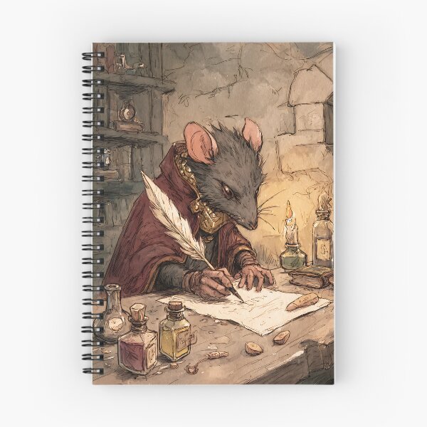Item preview, Light Academia Aesthetic: Mouse's Calligraphy Practice designed and sold by bapupa.