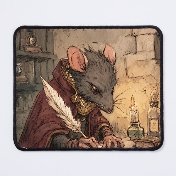 Item preview, Light Academia Aesthetic: Mouse's Calligraphy Practice designed and sold by bapupa.