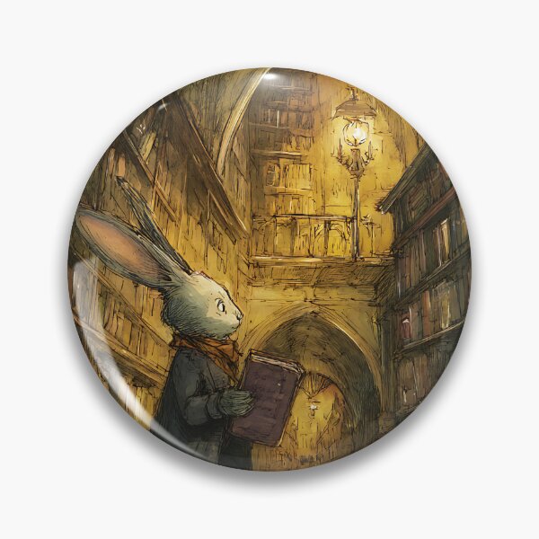 Item preview, Light Academia Aesthetic: Rabbit's Library Visit designed and sold by bapupa.