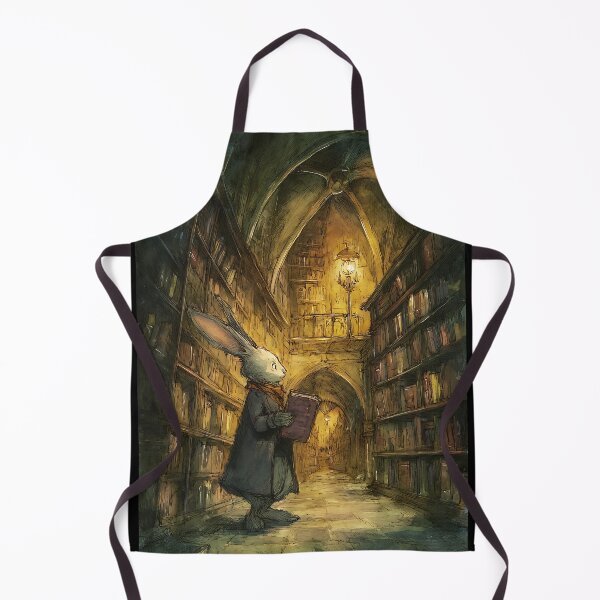 Item preview, Light Academia Aesthetic: Rabbit's Library Visit designed and sold by bapupa.