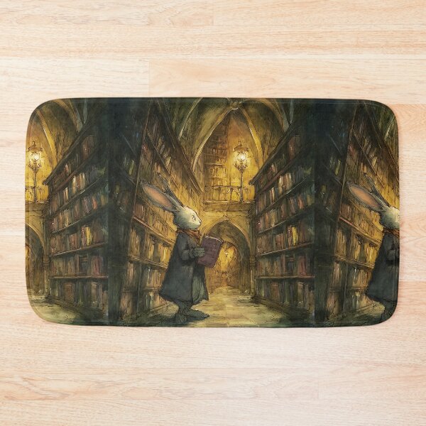 Item preview, Light Academia Aesthetic: Rabbit's Library Visit designed and sold by bapupa.