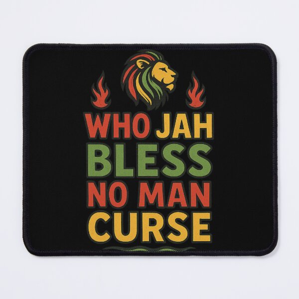 Item preview, Who Jah please no man curse (Lion) designed and sold by JahFyah.