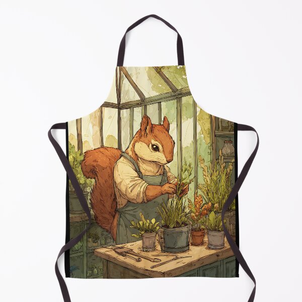 Item preview, Light Academia Aesthetic: Squirrel's Botanical Drawing designed and sold by bapupa.
