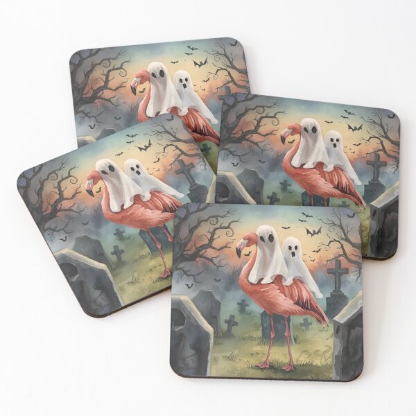 Item preview, Monster Costume Flamingo Halloween Art designed and sold by NeatThingLover.