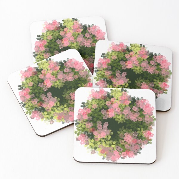 Item preview, Floral Wreath of Pink and Green designed and sold by zanaxxer.