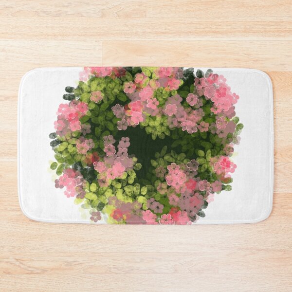 Item preview, Floral Wreath of Pink and Green designed and sold by zanaxxer.
