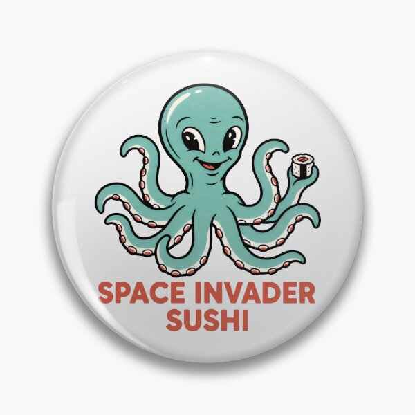 Item preview, Friendly Teal Octopus and Sushi Delight designed and sold by SplashTastic.
