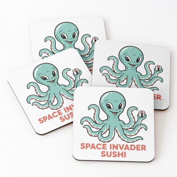 Item preview, Friendly Teal Octopus and Sushi Delight designed and sold by SplashTastic.