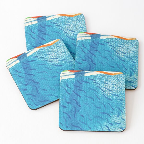 Item preview, Pool Made With Paper And Blue Ink For Book by David Hockney designed and sold by FEUVSD.