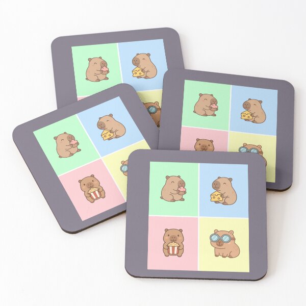 Item preview, Cute Colorful Capybaras designed and sold by Jeallan Designs.