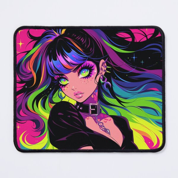 Item preview, rainbow anime girl designed and sold by CursedbyLilith.