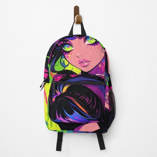 Item preview, rainbow anime girl designed and sold by CursedbyLilith.