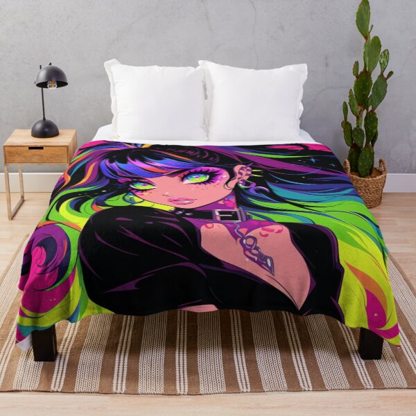 Item preview, rainbow anime girl designed and sold by CursedbyLilith.