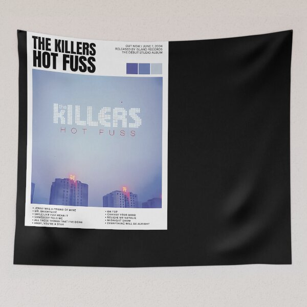 Item preview, Hot Fuss The Killers Newspaper Lyrics Album Cover designed and sold by AngelAllea.
