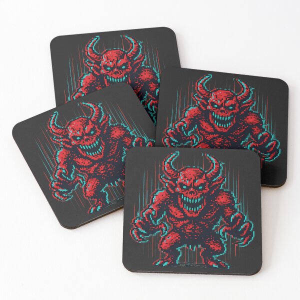 Item preview, Retro Pixelated Demon designed and sold by kyokugen.