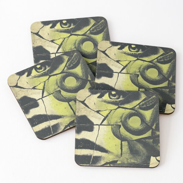 Item preview, Cracked portrait of a woman in abstract collage style. designed and sold by Piotrek0001.