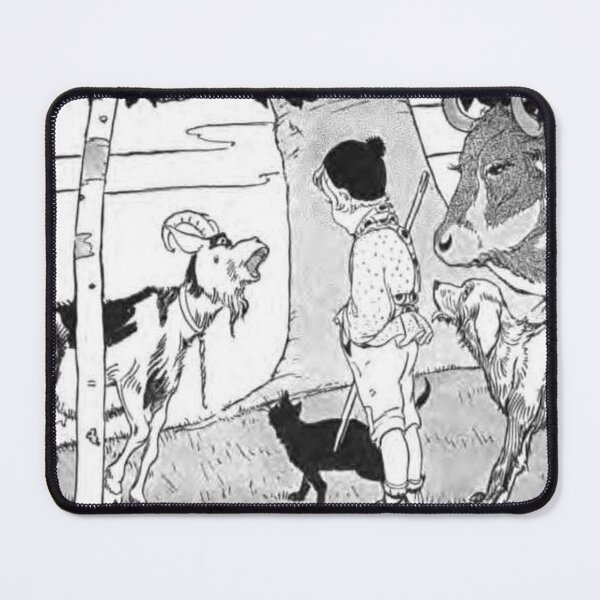 Item preview, Child's World -Boy with Animals designed and sold by tomorrowsart.