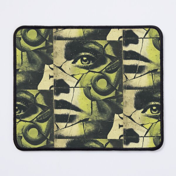 Item preview, Cracked portrait of a woman in abstract collage style. designed and sold by Piotrek0001.