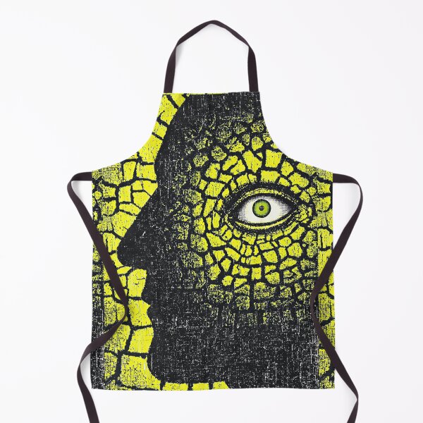 Item preview, Face profile with reptilian skin and a single human eye. designed and sold by Piotrek0001.
