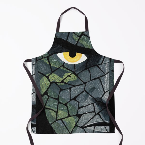 Item preview, A mosaic face with one yellow, mesmerizing, hypnotic eye. designed and sold by Piotrek0001.