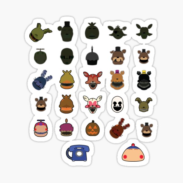 FNAF 3 & 4 Stickers (DO NOT GET SMALL SIZE) Sticker