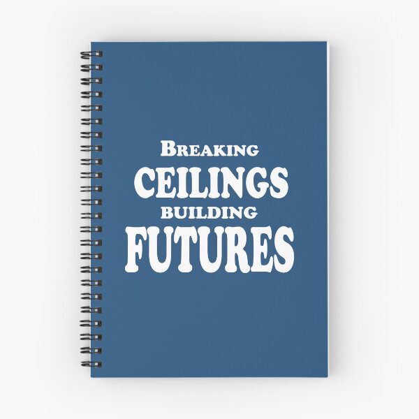 Item preview, Breaking Ceilings, Building Futures – Empowerment Quote Design designed and sold by ArtNestVerse.