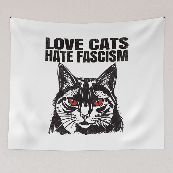 Item preview, Love Cats Hate Fascism. designed and sold by EunsooLee.
