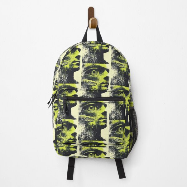 Item preview, Profile of a human face with a large yellow snake. designed and sold by Piotrek0001.