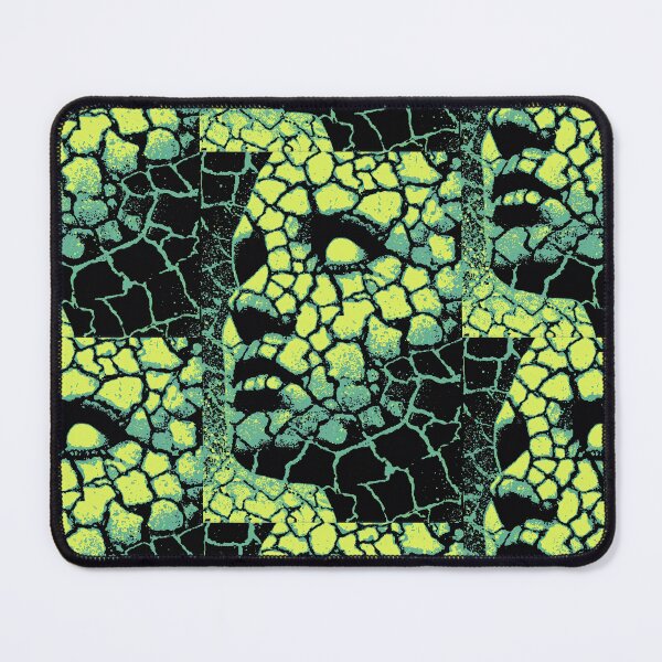 Item preview, An abstract, cracked pattern in shades of bright, vivid green. designed and sold by Piotrek0001.