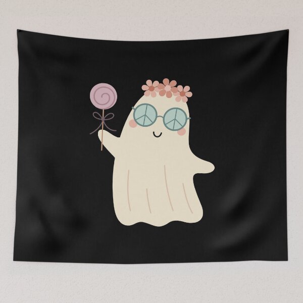 Item preview, Hippie Halloween Ghost Design designed and sold by Julza Art.