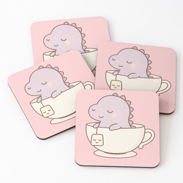 Item preview, Kawaii Dino in a Teacup designed and sold by Yuki Shop.