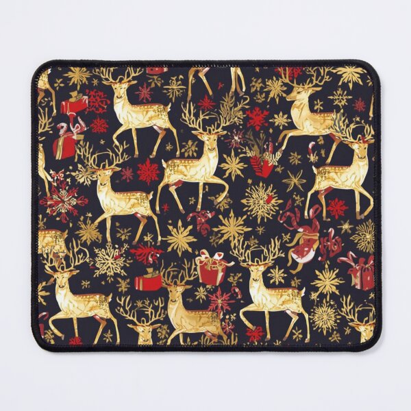 Item preview, Gold Reindeer Christmas Luxury Pattern designed and sold by designwiss.