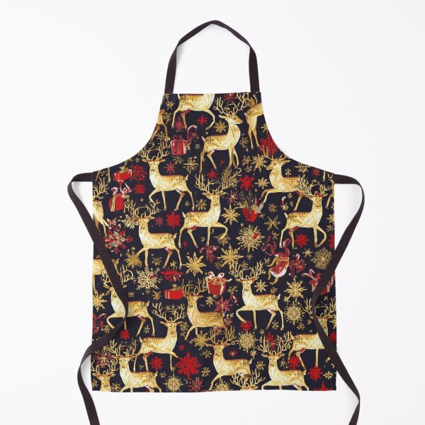 Item preview, Gold Reindeer Christmas Luxury Pattern designed and sold by designwiss.