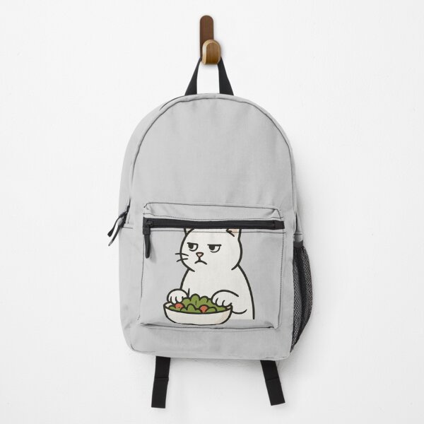 Item preview, Judgmental White Cat Hating Salad | Silly Paws Studio designed and sold by SillyPawsStudio.