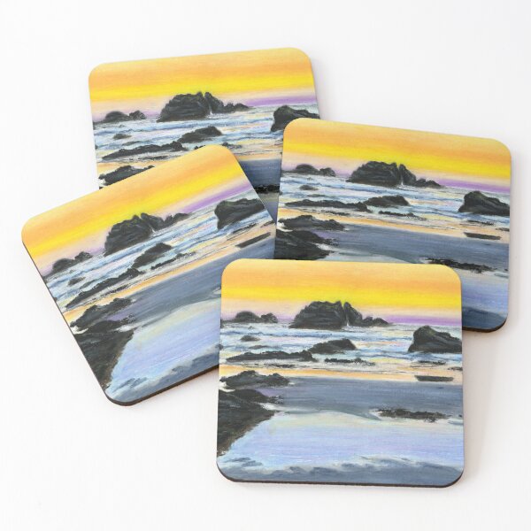 Item preview, Rocky Coastal View In Oil Pastels designed and sold by LymphomaLass.