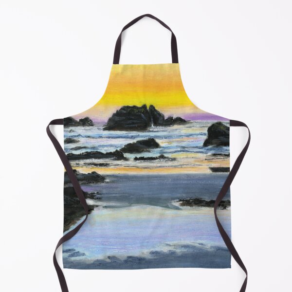 Item preview, Rocky Coastal View In Oil Pastels designed and sold by LymphomaLass.