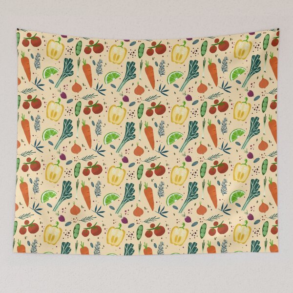 Item preview, Vegetables pattern designed and sold by LondonColin.