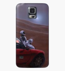 Rotes Auto auf dem roten Planeten Hülle & Klebefolie für Samsung Galaxy