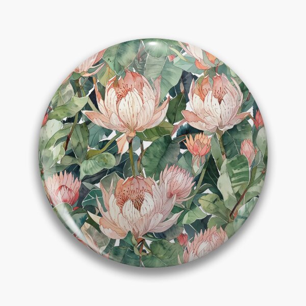 Item preview, Botanical Protea Plants Watercolour designed and sold by CoolPixels.