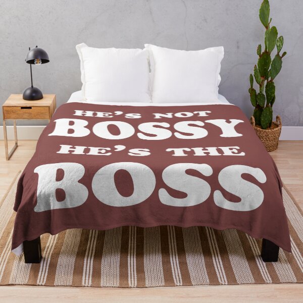 Item preview, He’s Not Bossy, He’s the Boss – Alpha Mindset Quote Design designed and sold by ArtNestVerse.
