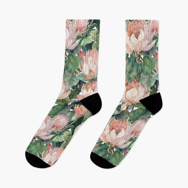 Item preview, Botanical Protea Plants Watercolour designed and sold by CoolPixels.