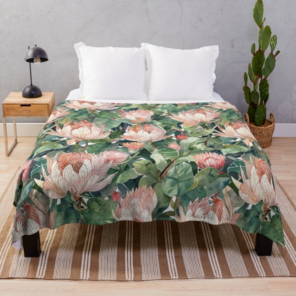 Item preview, Botanical Protea Plants Watercolour designed and sold by CoolPixels.