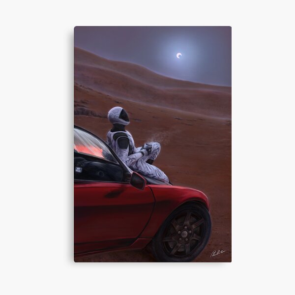 Item preview, Red Car on the Red Planet designed and sold by DeLuceArt.
