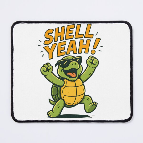 Item preview, Shell Yeah! – Funny turtle design designed and sold by VibeCircuit61.