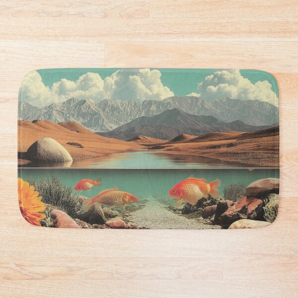 Item preview, Surreal Desert and Lake with Goldfish designed and sold by Jirka Svetlik, Studio Illuvision.